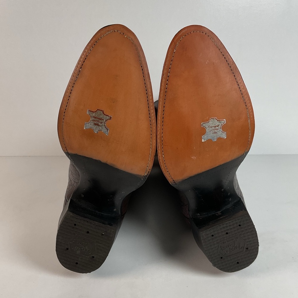 Vintage Tony Lama Caribou Buckaroo Boots | Exotic | Gold Label | Cowboy | 11 E - Picture 2 of 16